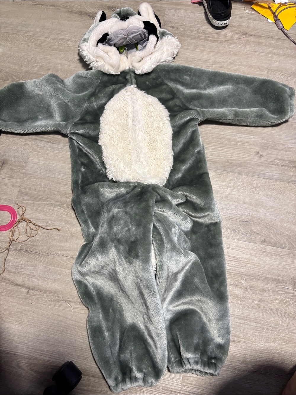 Kids Plush Forest Green Animal Hooded Costume - Cozy One-Piece